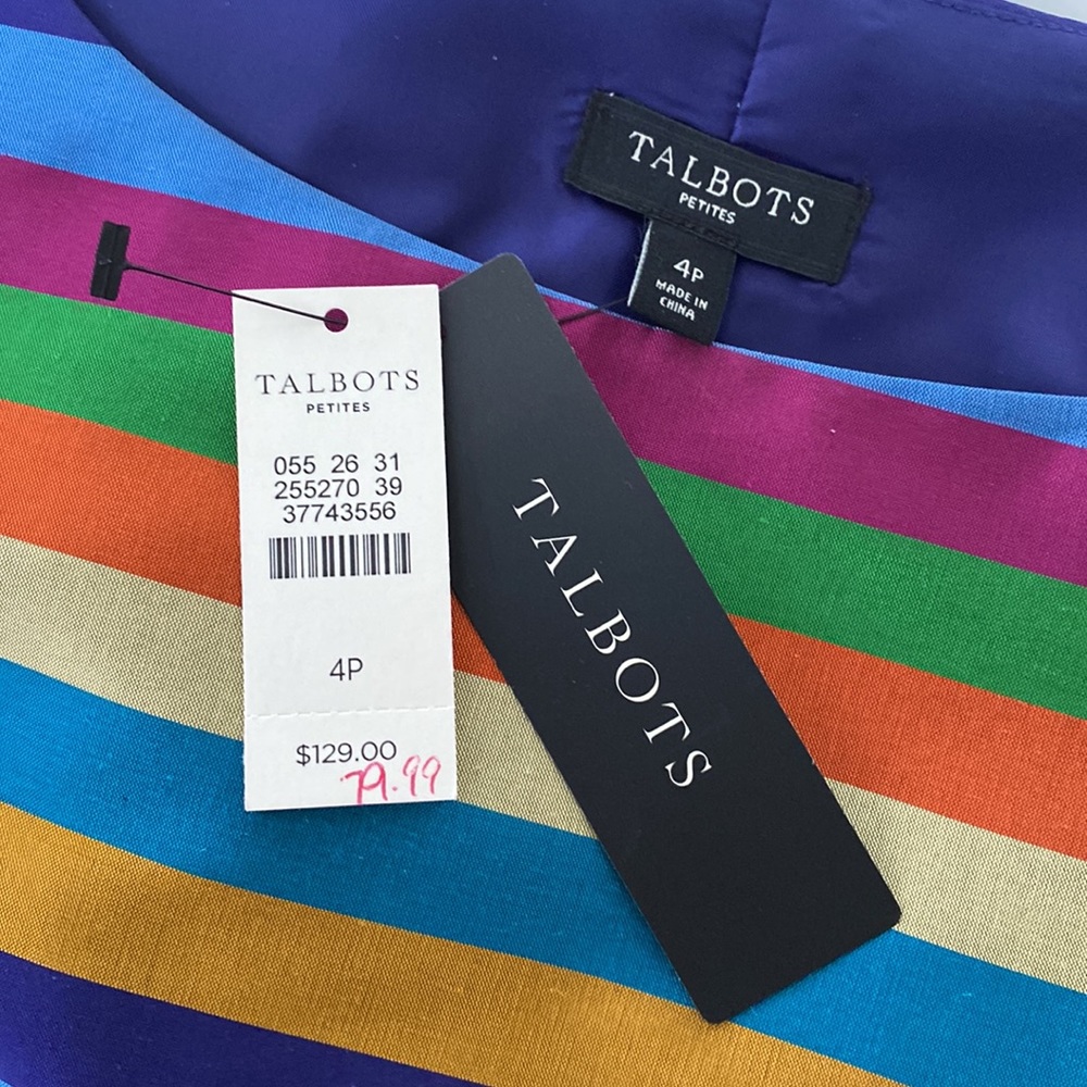 Talbots Petites 4P top NWT